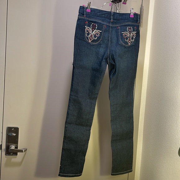 Exotic Women’s Blue Midrise Pants by Candies - Picture 8 of 12